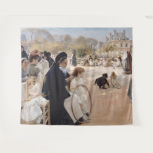 Albert Edelfelt - Luxembourg Gardens, Paris Wandteppich