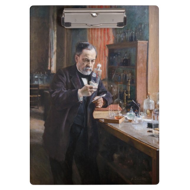 Albert Edelfelt - Portrait von Louis Pasteur Klemmbrett (Vorderseite)
