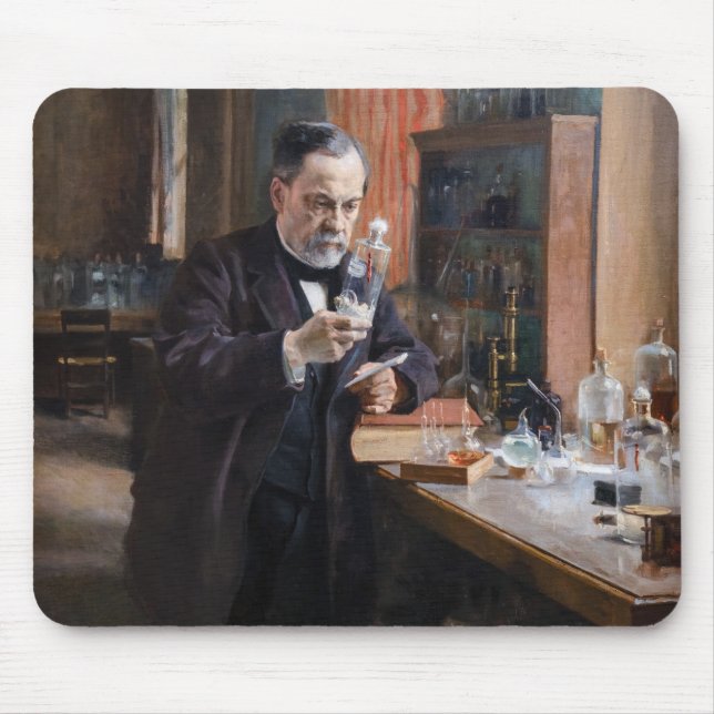 Albert Edelfelt - Portrait von Louis Pasteur Mousepad (Vorne)