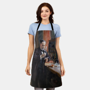 Albert Edelfelt - Portrait von Louis Pasteur Schürze