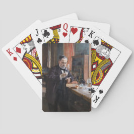 Albert Edelfelt - Portrait von Louis Pasteur Spielkarten