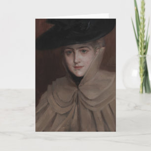 Albert Edelfelt - Porträt einer jungen Frau Karte