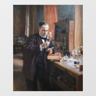 Albert Edelfelt - Porträt von Louis Pasteur Fensteraufkleber