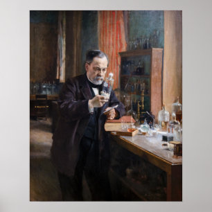 Albert Edelfelt - Porträt von Louis Pasteur Poster
