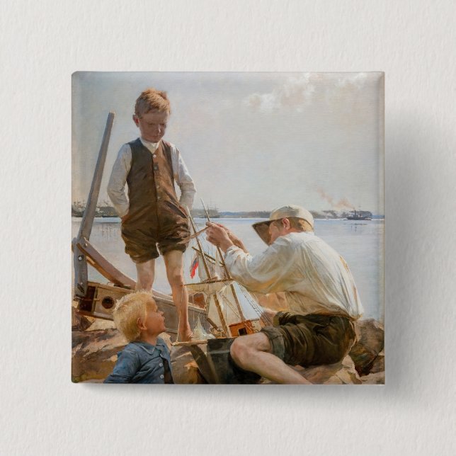 Albert Edelfelt - Schiffbauer Button (Vorderseite)