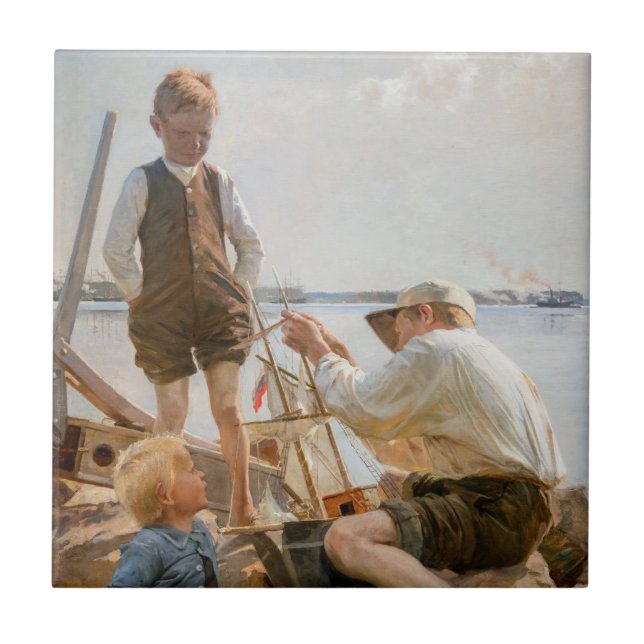 Albert Edelfelt - Schiffbauer Fliese (Vorderseite)