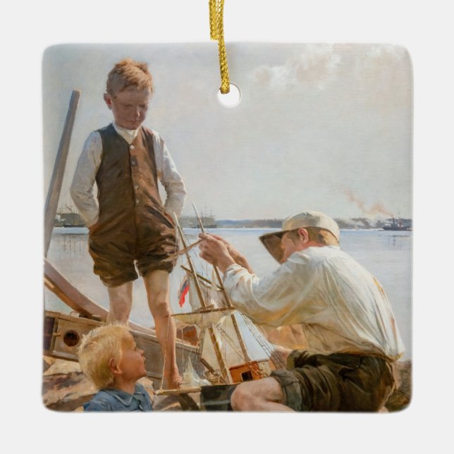 Albert Edelfelt - Schiffbauer Keramikornament (Vorderseite)