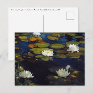 Albert Edelfelt - Seerosen, Studie Postkarte