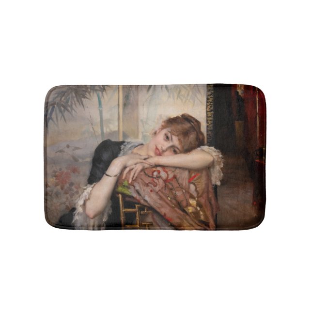 Albert Edelfelt - The Parisienne / Virginie Badematte (Vorderseite)
