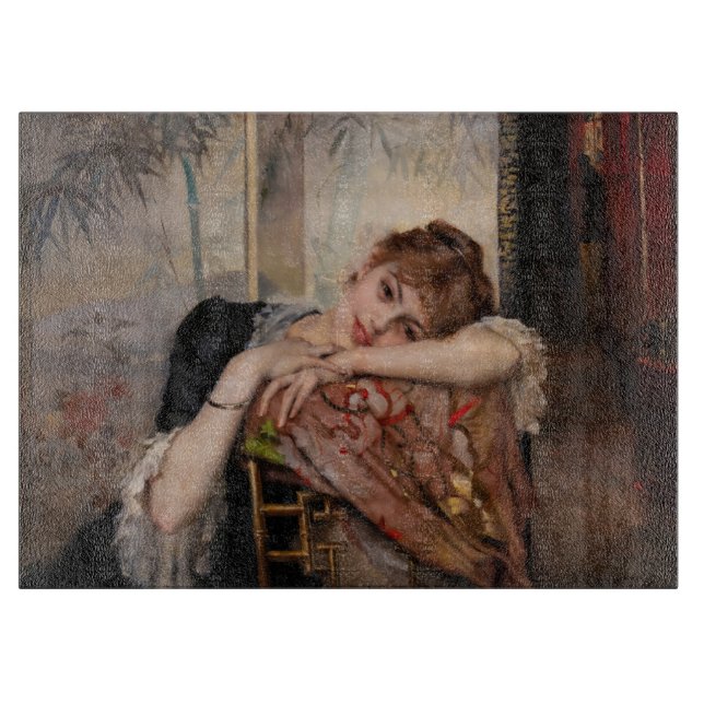 Albert Edelfelt - The Parisienne / Virginie Schneidebrett (Vorderseite)