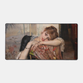 Albert Edelfelt - The Parisienne / Virginie Schreibtischunterlage