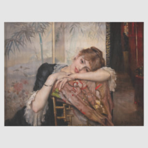 Albert Edelfelt - The Parisienne / Virginie Seidenpapier