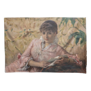Albert Edelfelt - The Reading Parisienne Kissenbezug