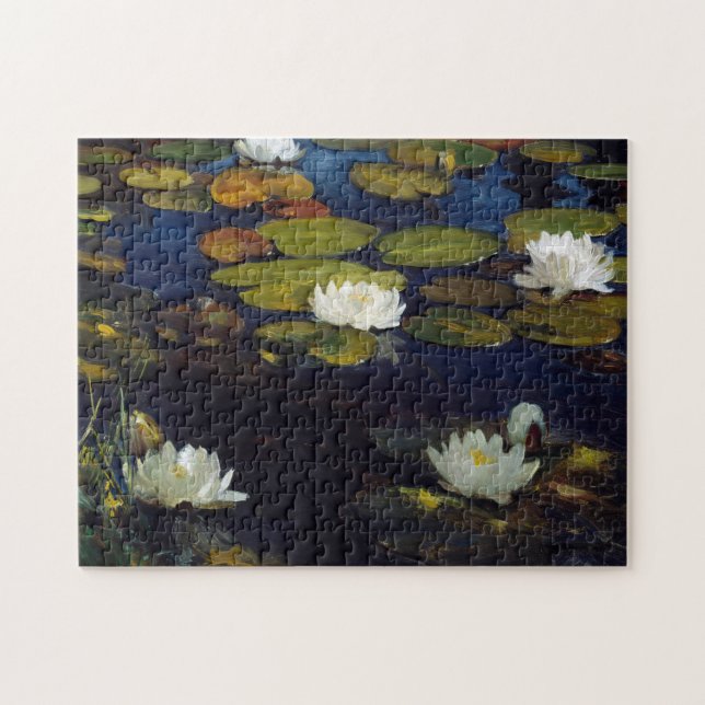Albert Edelfelt - Water Lilies, Studie (Horizontal)