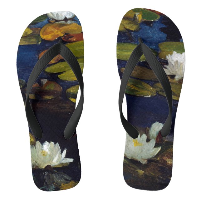 Albert Edelfelt - Water Lilies, Studie Flip Flops (Fußbett)