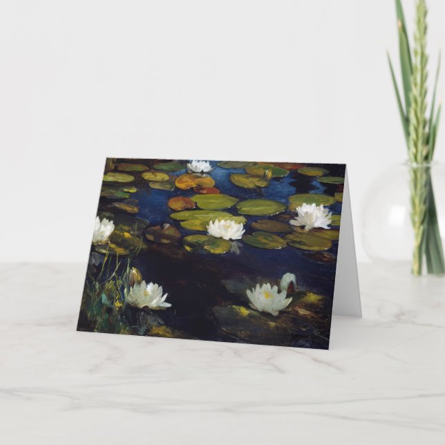 Albert Edelfelt - Water Lilies, Studie Karte (Vorderseite)