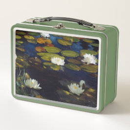 Albert Edelfelt - Water Lilies, Studie Metall Brotdose