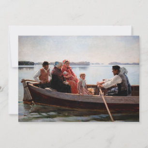 Albert Edelfelt - Zur Taufe Dankeskarte