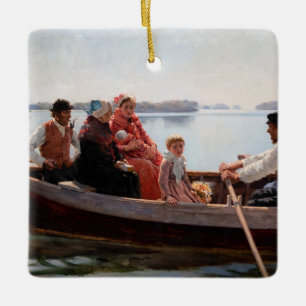 Albert Edelfelt - Zur Taufe Keramikornament
