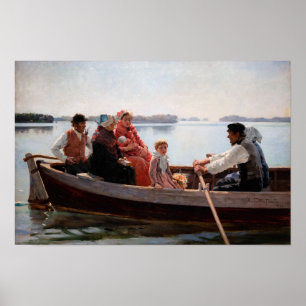 Albert Edelfelt - Zur Taufe Poster