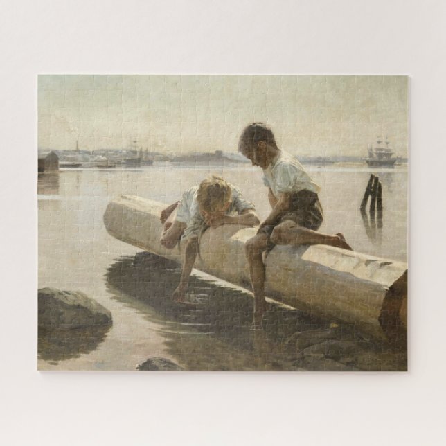 Albert Edelfelt - Zwei Jungs im Protokoll (Horizontal)