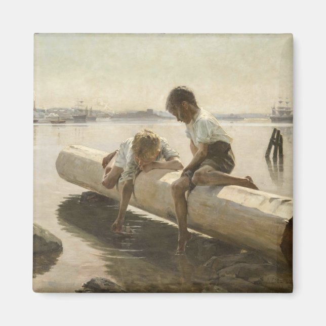 Albert Edelfelt - Zwei Jungs im Protokoll Magnet (Vorne)