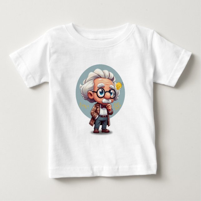 Albert Einstein 2 Baby T-shirt (Vorderseite)