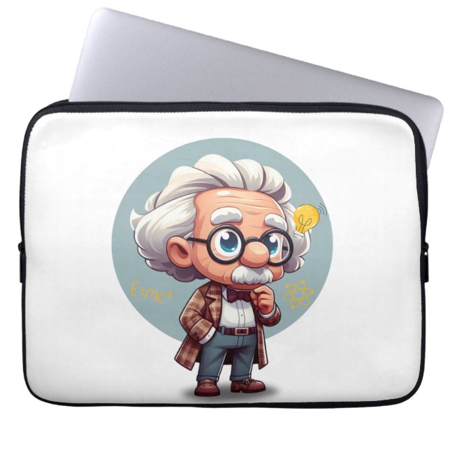 Albert Einstein 2 Laptopschutzhülle (Vorderseite)
