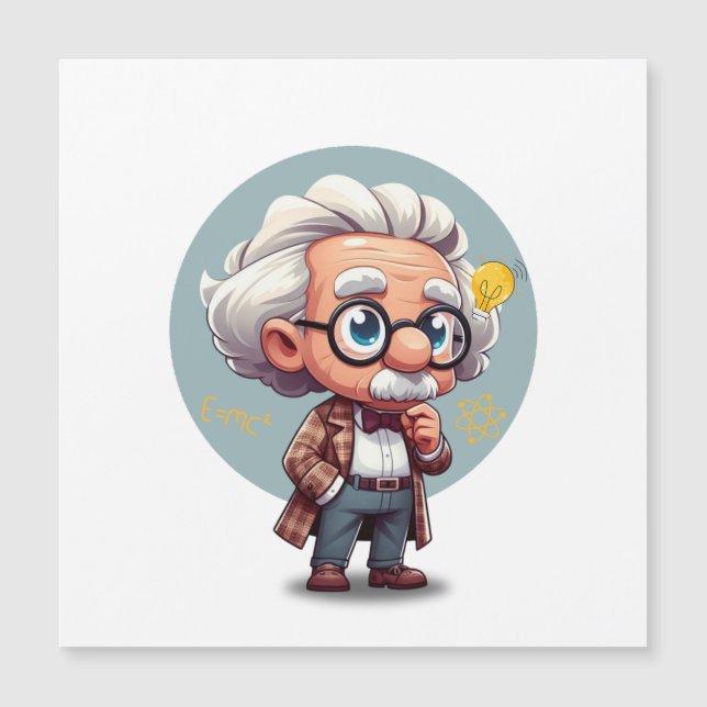 Albert Einstein 2 Magnetkarte (Vorderseite)
