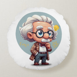 Albert Einstein 2 Rundes Kissen