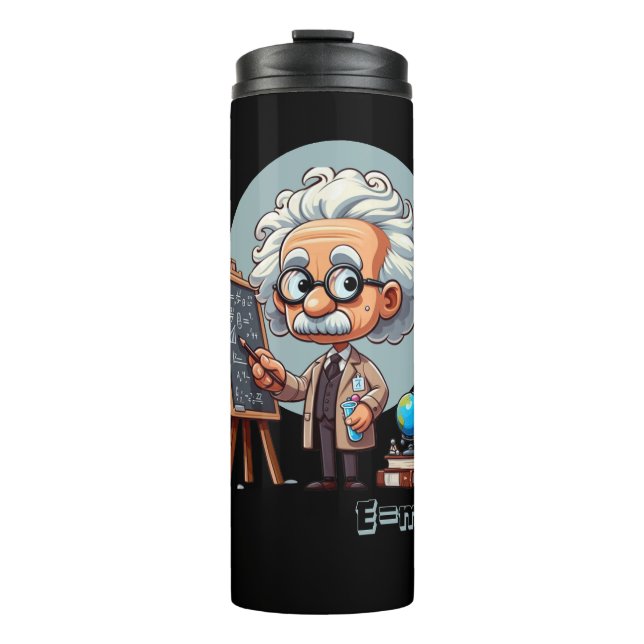 Albert Einstein Thermosbecher (Vorderseite)