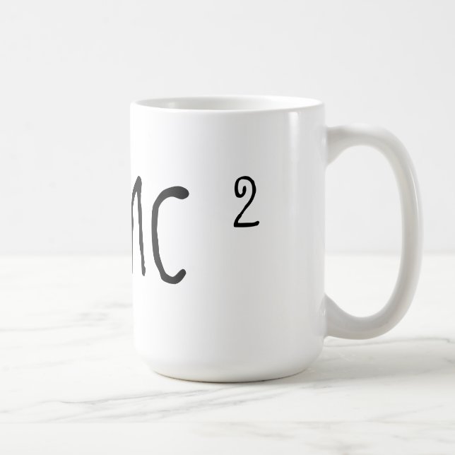 Albert Einsteins E=mc2 Kaffeetasse (Rechts)