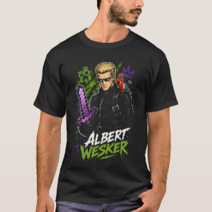 Albert Horror Wesker Art 13   Basic Dark T-Shirt