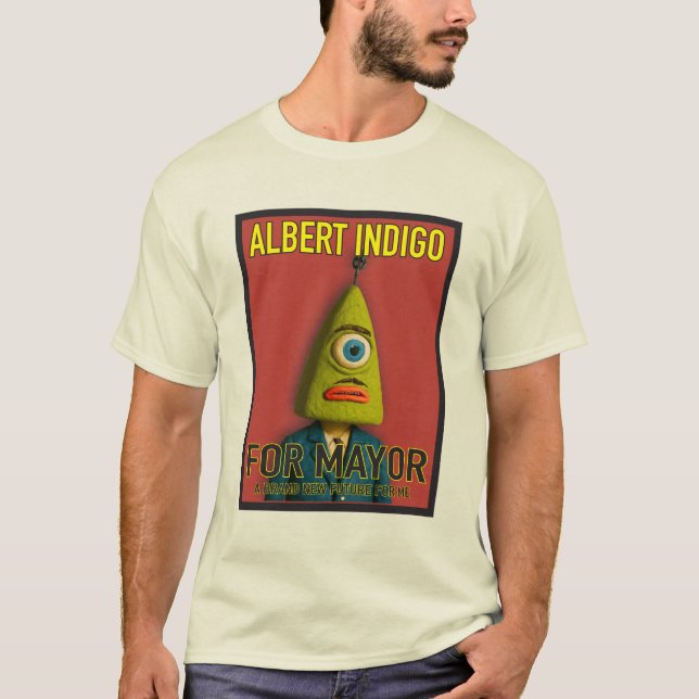 Albert Indigo als Bürgermeister T-Shirt (Vorderseite)