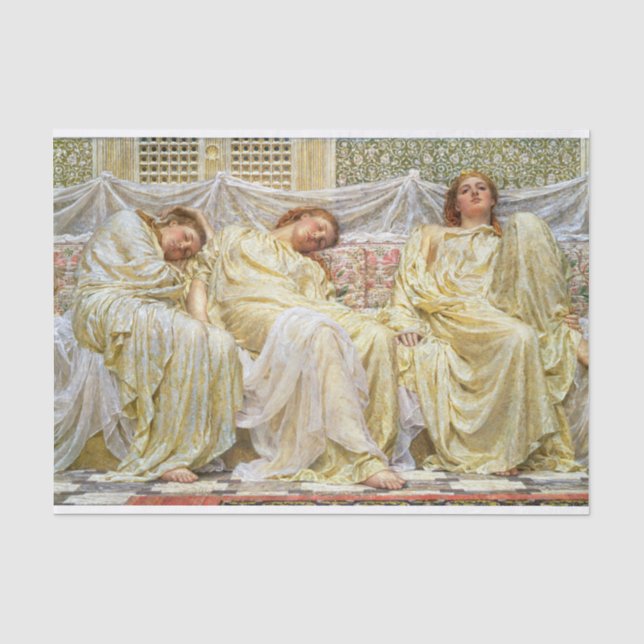 Albert Joseph Moore | Träume (ca. 1850-1882) Seidenpapier (Vorderseite)