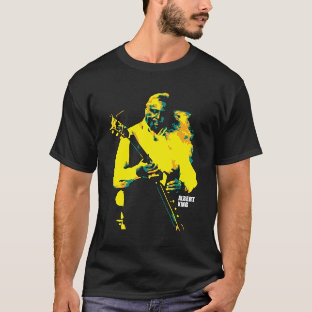 Albert King. Albert Nelson. American Blues guitari T-Shirt (Vorderseite)