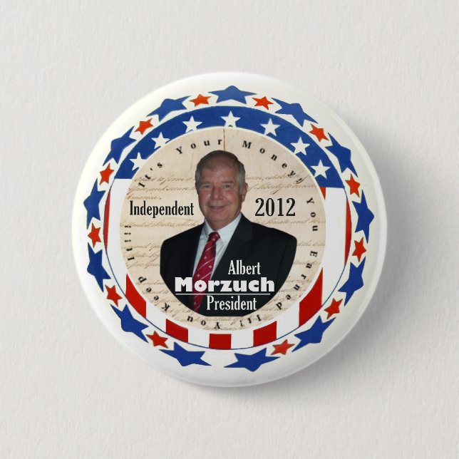 Albert Morzuch für Präsidenten 2012 Button (Vorderseite)