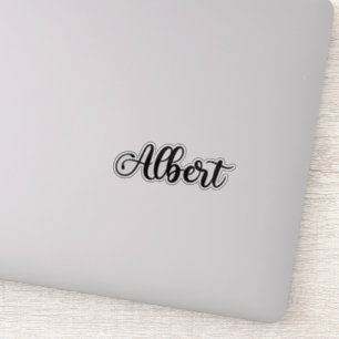 Albert Name - Handgeschriebene Kalligrafie Aufkleber