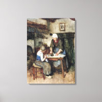 Albert Neuhuys Inneres mit einer Bügeleise für Fra
