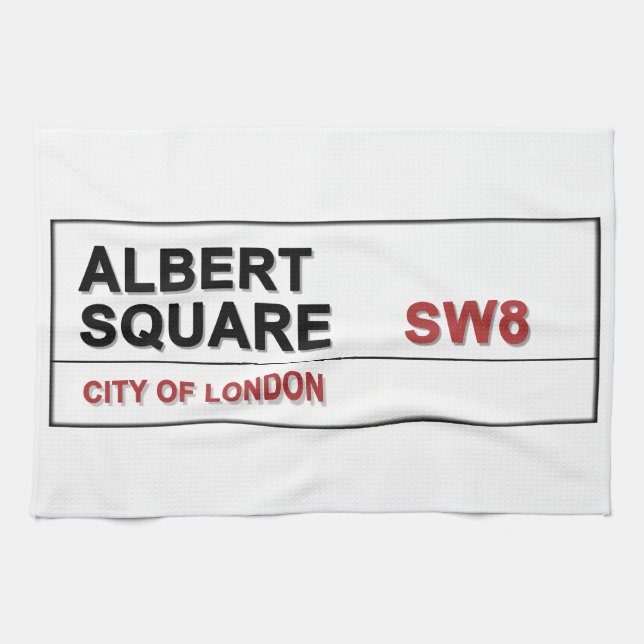 Albert Square London England Handtuch (Horizontal)