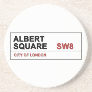 Albert Square London England Sandstein Untersetzer