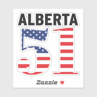 Alberta 51. American Staat WEXIT Aufkleber