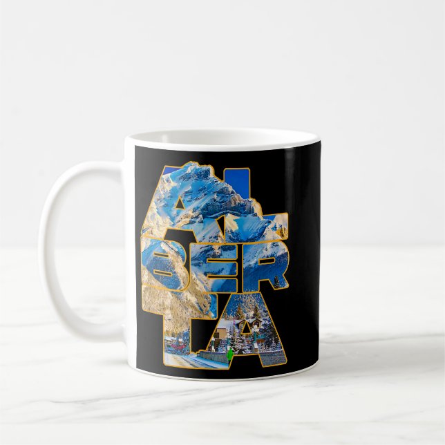 Alberta Banff City Rocky Mountain Kanada Besucher  Kaffeetasse (Links)