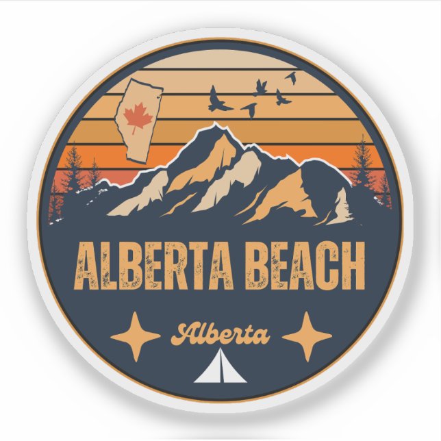Alberta Beach, Alberta Aufkleber (Vorderseite)