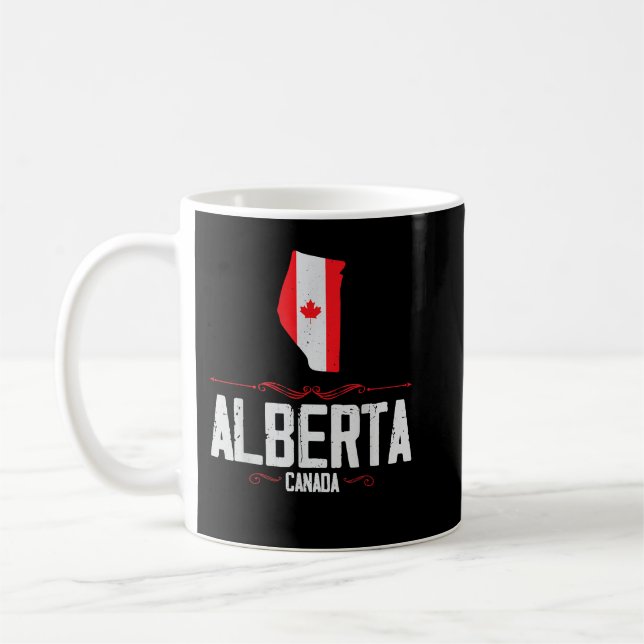 Alberta Canada Alberta Souvenir Canadian Kaffeetasse (Links)