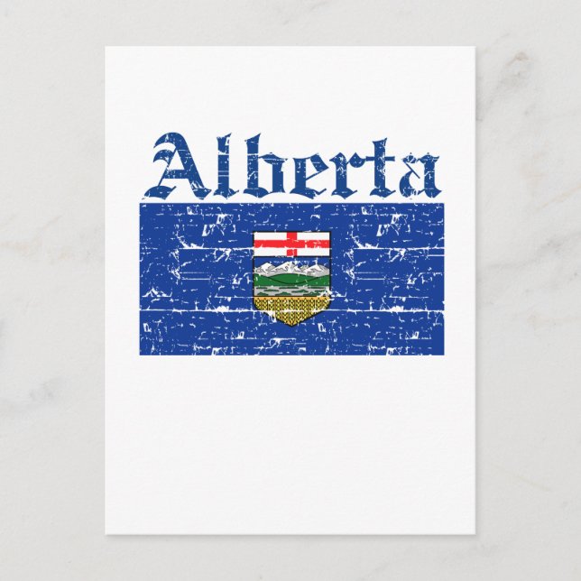 Alberta Canada Flag Design Postkarte (Vorderseite)