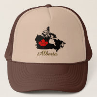 Alberta Customizable Liebe Province Canada hat