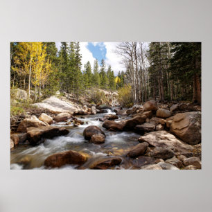 Alberta fällt im Rocky Mountain Nationalpark Poster