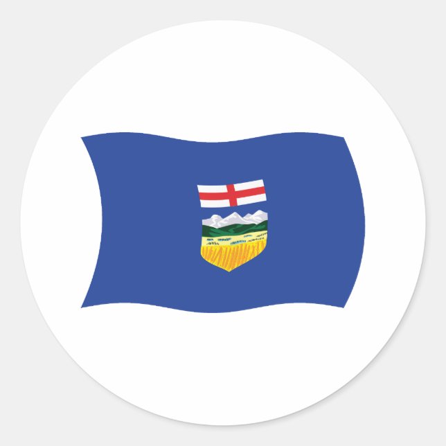 Alberta Flag Sticker (Vorderseite)