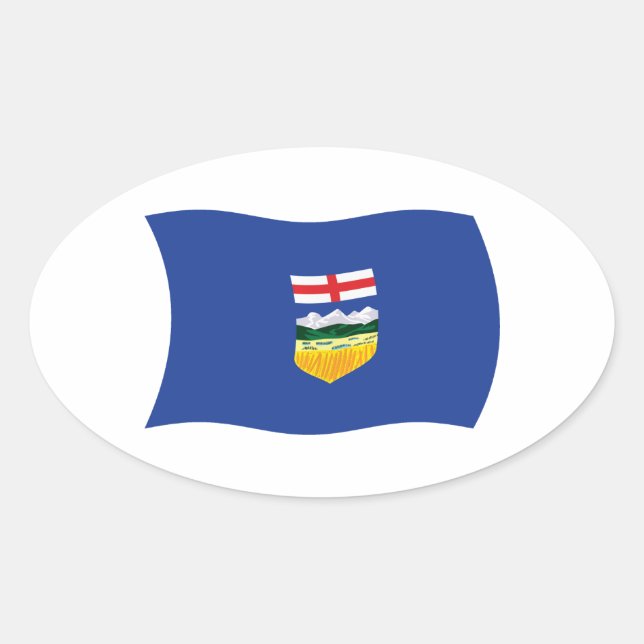 Alberta Flag Sticker (Vorderseite)